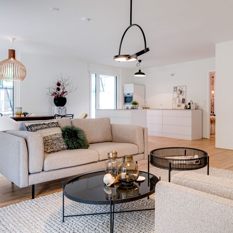 Staging einer Musterwohnung Link zu Bauträger-Projekten